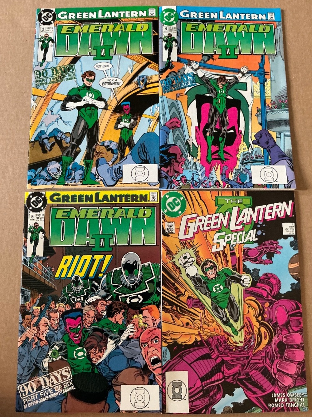 Green Lantern Emerald Dawn II 2 4 5 and The Green Lantern Special 1 Lot DC Comic
